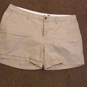 Khaki shorts by old navy